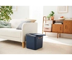 Dėžė su dangčiu ir rankenomis Maloja Rotho 39.5x38x34/40L Midnight Mėlyna