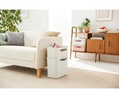 Dėžė su dangčiu ir rankenomis Maloja Rotho 39.5x34x26.5/25L Mistletoe Baltas