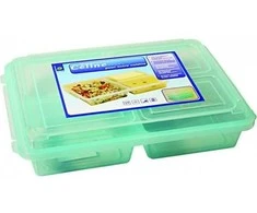 Dėžė su skyriais maistui laikyti Georplast 28x19.5x6cm plastikinė