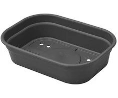 Dėžutė daigams Žalias basic M Elho 36x26x6.3cm juoda