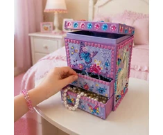 DĖŽUTĖ MERGAITEI papuošti DIY RINKINYS vaikams Gėlių fėja