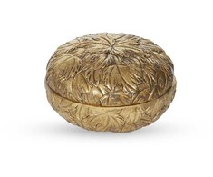 Imagėe Dėžutė papuošalams su dangteliu aukso spl.13x13x8 cm ANTIQUE