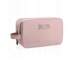 Didelė kelioninė kosmetinė, stačiakampė, Betlewski Essential, rožinė, PVC, 30 x 18 x 18 cm