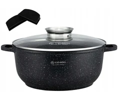 DIDELIS FUNKCINIS MARMURINIS PUODAS SU DANGIU 18,5 L 40 cm EDENBERG 8155