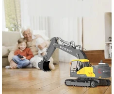 DIDELIS NUOTOLINIO VALDYMO VIŠKINIS EKSKAVATORIS RC VOLVO 3in1 NUOTOLINIO VALDYMO ŽAISLAS