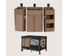 Didelis pakabinamas 3in1 lovos organizatorius Lionelo Sidepocket Large