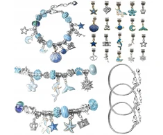 DIDELIS PAPUOŠALŲ GAMYBOS RINKINYS APYRANKĖS DIY BEADS DĖŽUTĖ Charms