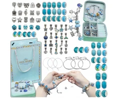 DIDELIS PAPUOŠALŲ GAMYBOS RINKINYS APYRANKĖS DIY BEADS DĖŽUTĖ Charms