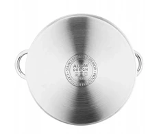 Didelis plieno indukcinis puodas, aukštas, gastronominis Altom Design Fabio, 15 l