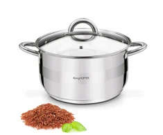 DIDELIS PUODAS indukcinis DUJINIS DANGIS Plieninis Konighoffer Faro 9,2 l 28 cm
