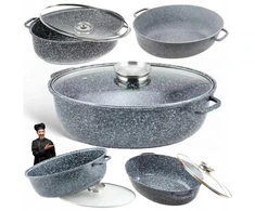 DIDELIS RITAN 8.0L MARMULINIS KEPIMO PUODAS DIDELIS DUJŲ INDUKCIJA 38cm