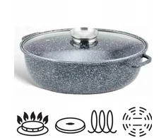 DIDELIS RITAN 8.0L MARMULINIS KEPIMO PUODAS DIDELIS DUJŲ INDUKCIJA 38cm