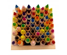 DIDELIS STALO RINKINYS 60 JUMBO kreidelių + PUODULIS 12 SPALVŲ ST.ART