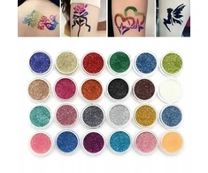 DIDELIS TATUiruočių rinkinys GLITTER TATTUOS ŠABLONAI VAIKAMS XXL