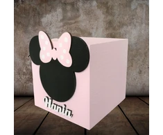 DIDELIS taupyklė SUPER DOVANA Minnie Mouse taupyklė su vardu vaikui