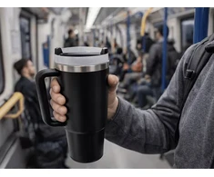 DIDELIS TERMINIS PUODULIS TERMINIS TERMAS SU ŠAIDŲ LAIKIKLIU KARŠTAMS ŠALTAMS GĖRIMAMS 1200 ML