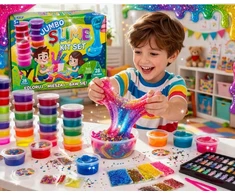 Didelis XXL Slime rinkinys, 28 spalvos | Glute gamybos rinkinys