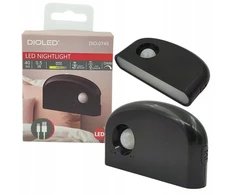Dioled Lampka LED bezprzewodowa czujnik ruchu zmierzchu MAGNES + kabelis USB NEMOKAMAI
