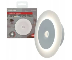 Dioled Lampka nocna LED wbudowana baterija 45lm CCT czujnik ruchu ściemnialna USB