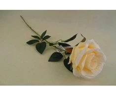 Dirbtinė gėlė ROSE, kreminės sp., 78 cm