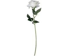 Dirbtinė gėlė ROSE, kreminės sp., 78 cm