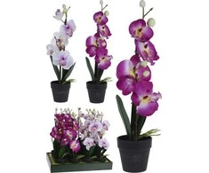 Dirbtinė gėlė vazonėlyje ORCHID, 38 cm