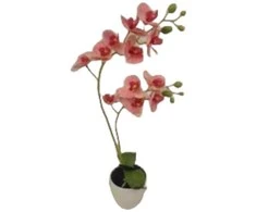 Dirbtinė orchidėja vazone 52cm rožinė