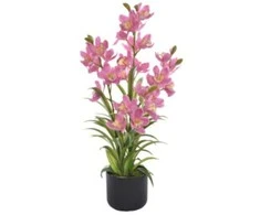 Dirbtinė orchidėja vazone 85cm rožinė