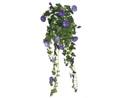 Dirbtinė petunija 65cm žalios/violetinė