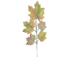 Dirbtinė šakelė 60cm žalia/oranžinė
