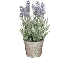Dirbtinės levandos vazone H21.5cm violetinės