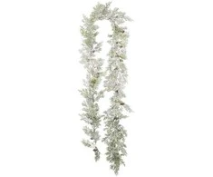 Dirbtinio augalo pynė 180cm žalia/balta