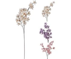 Dirbtinio augalo šakelė SPRING FLOWER, 3 rūšys, 98 cm