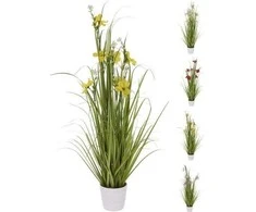Dirbtinis augalas baltame vazone, 95 cm