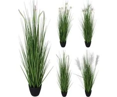 Dirbtinis augalas GRASS BASKET, 40 cm krepšelyje, 1 vnt.