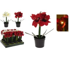 Dirbtinis augalas vazone su LED H27cm