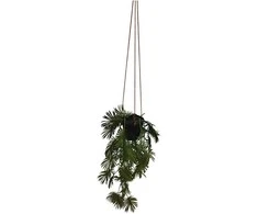 Dirbtinis svyrantis augalas pakabinamame vazone 60cm žalias