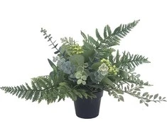 Dirbtinių augalų kompozicija vazone 28cm
