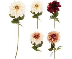 Dirbtinių gėlių puokštė ELEMENTS SENSE LILLY ROSE, baltos sp., 13 žiedų, 45 cm