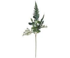 Dirbtinių gėlių šakelė 80cm žalias