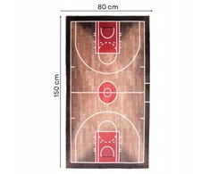 Direct home and garden Dywan Dziecięcy 80x150 Antypoślizgowy Boisko Piłkarskie Koszykówka SPORT