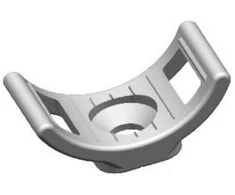 Dirželio laikikliai BALTPLAST, 9 mm baltos sp., 100 vnt.