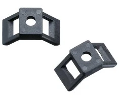 Dirželio laikikliai BALTPLAST, 9 mm juodos sp., 100 vnt.