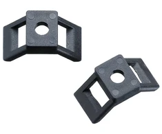 Dirželio laikikliai BALTPLAST, 9 mm juodos sp., 100 vnt.