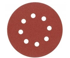 Diskinis šlifavimo popierius prilimpantis su skylėm Vorel | Nr.100 d-125mm (5vnt.)