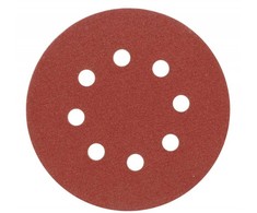 Diskinis šlifavimo popierius prilimpantis su skylėm Vorel | Nr. 60 d-125mm (5vnt.)