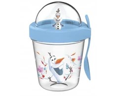 Disney Frozen Olaf puodelis su figūrėlėmis ir šaukštu dovanų rinkinys 350ml