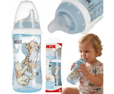 DISNEY Mikė Pūkuotukas SAFE NUK maitinimo buteliukas nuo diegliukų 300 ml