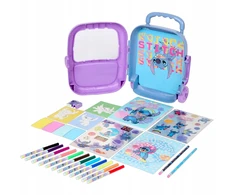 Disney Stitch Lagaminas kūrybiniams darbams piešti kreidelėmis spalvinimo knygelė