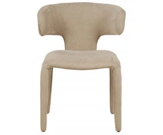 Dizainerio minkšta kėdė svetainei ir valgomajam Tobi beige Kare Design